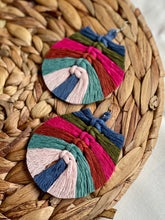 Load image into Gallery viewer, Macrame Feather Earrings