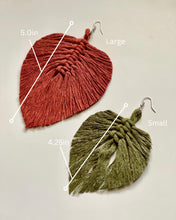 Load image into Gallery viewer, “Auntie Tab” Macrame Earrings