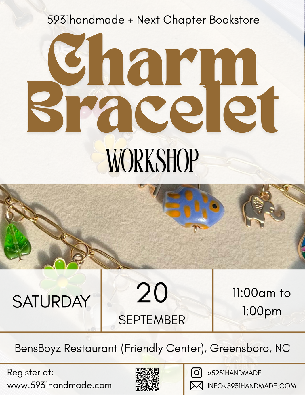 Charm Bracelet Workshop - GREENSBORO 9/20