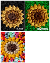 Load image into Gallery viewer, Crochet Sunflower Mini Tote Bag
