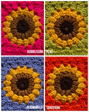 Load image into Gallery viewer, Crochet Sunflower Mini Tote Bag
